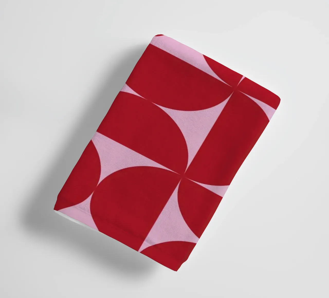 Póster Bauhaus 1923 - Rojo Rosa Geometría Arte toalla de baño de Studio Vibe