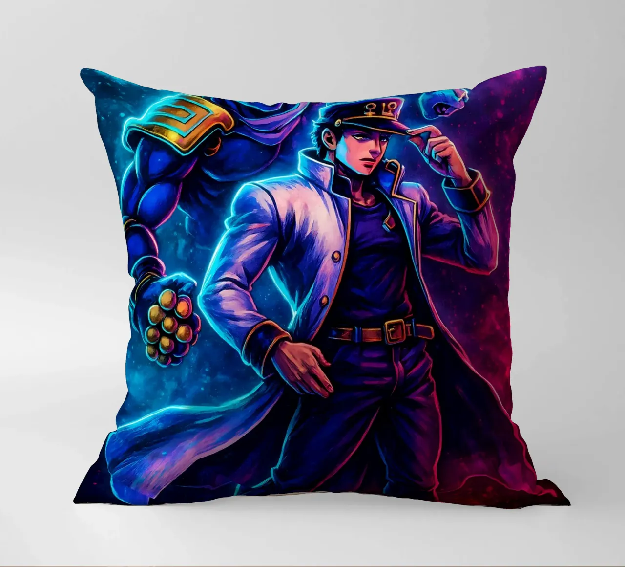 Soul Of Jojo_s Bizarre Adventure Kujo Jotaro cuscino da DGSoulheroes