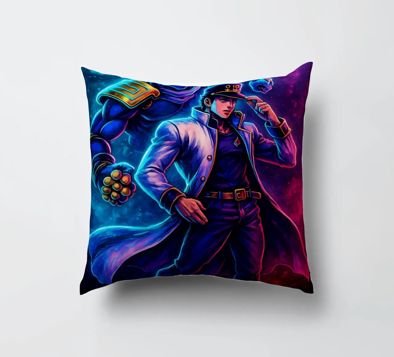 Soul Of Jojo_s Bizarre Adventure Kujo Jotaro cuscino da DGSoulheroes