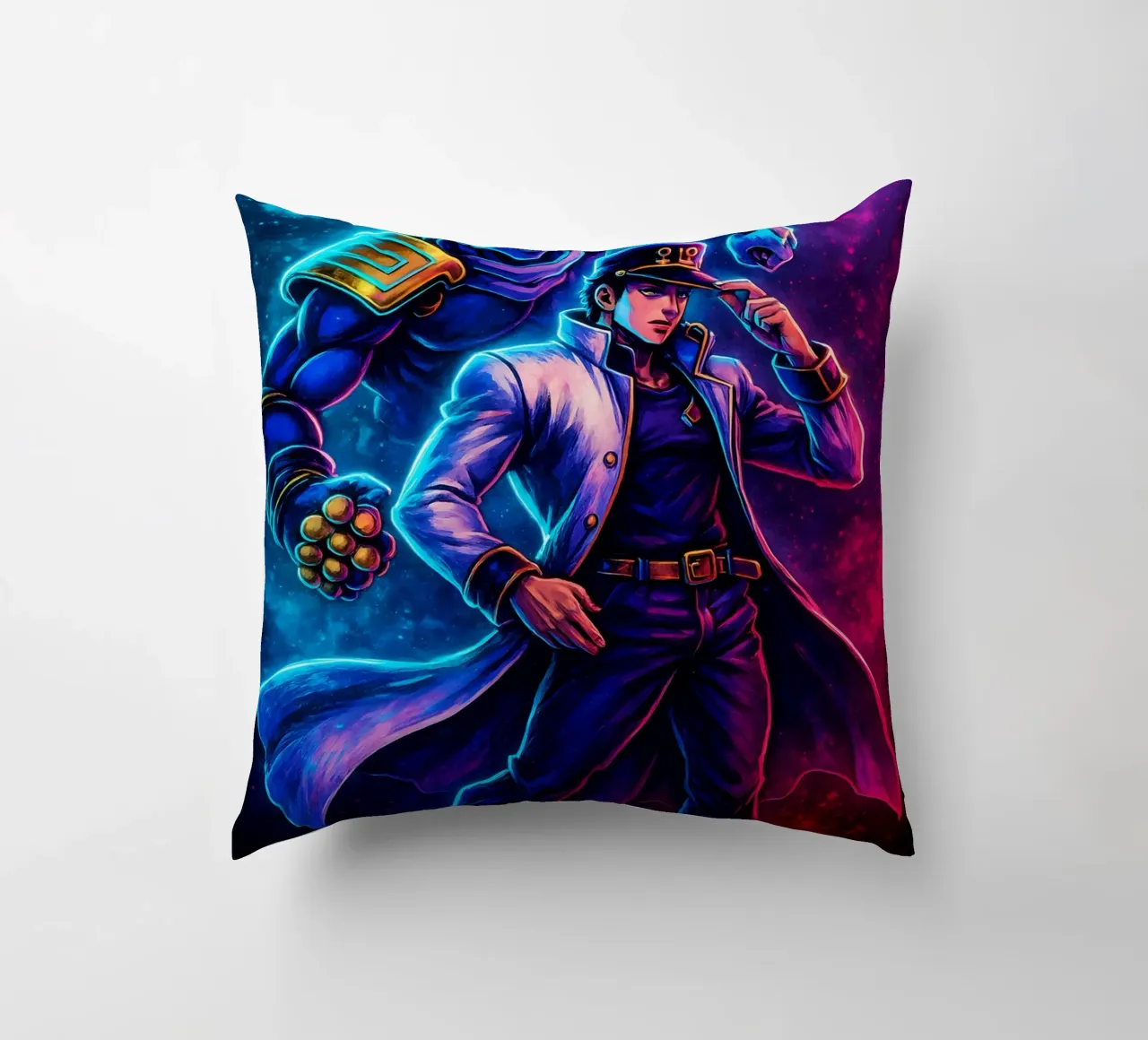 Soul Of Jojo_s Bizarre Adventure Kujo Jotaro cuscino da DGSoulheroes