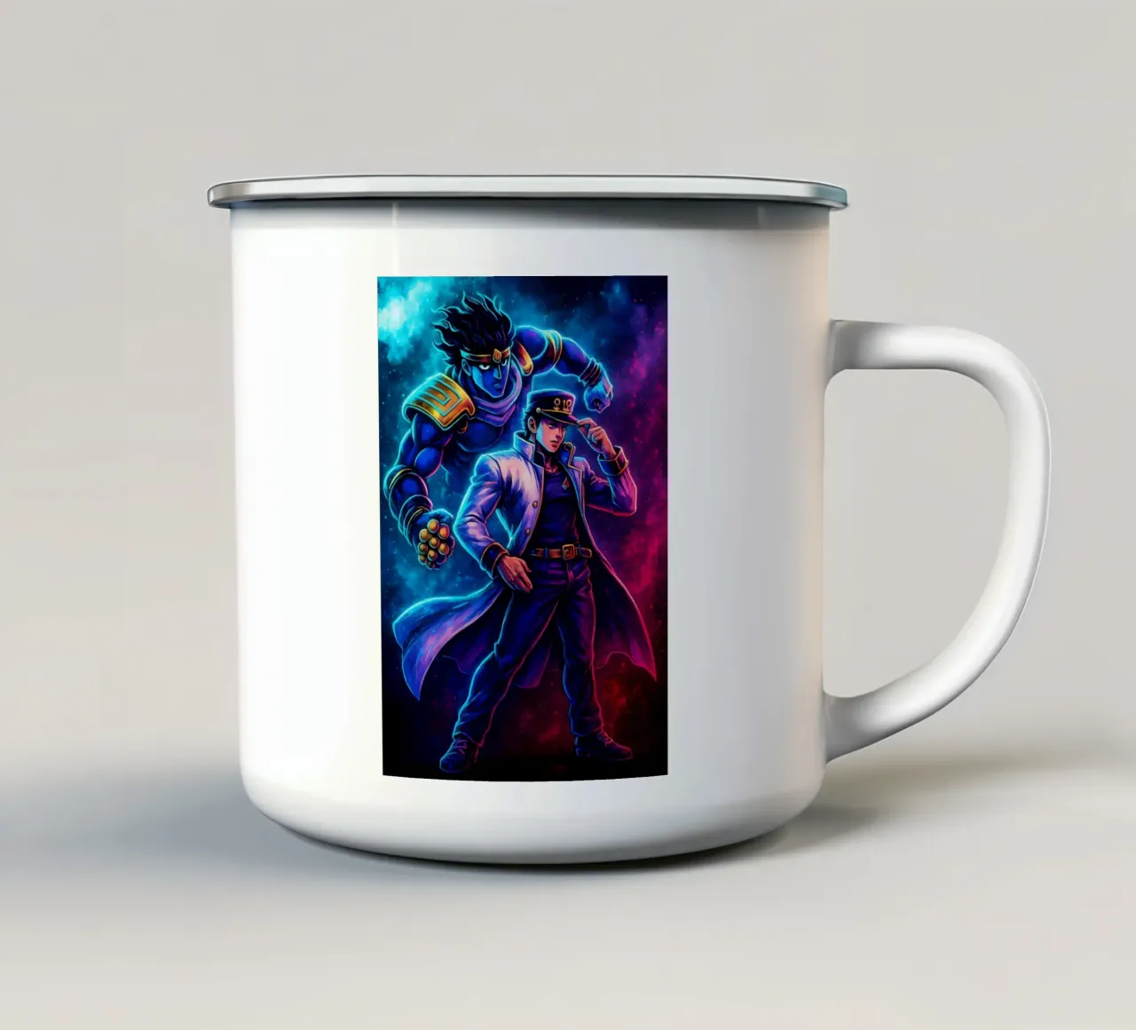 Soul Of Jojo_s Bizarre Adventure Kujo Jotaro tazza in smalto da DGSoulheroes