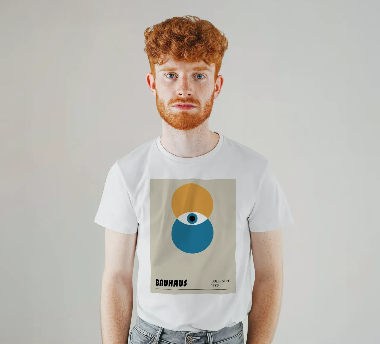 Bauhaus Poster Eye - 1923 Graphic Art t-shirt by Studio Vibe