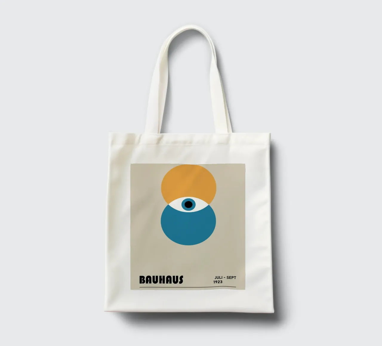 Bauhaus Poster Eye - 1923 Graphic Art tote bag by Studio Vibe