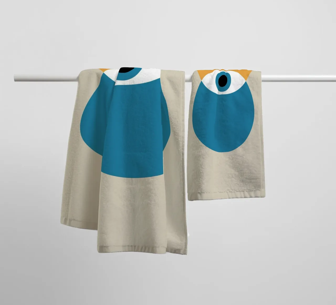 Bauhaus Poster Eye - 1923 Graphic Art towel by Studio Vibe