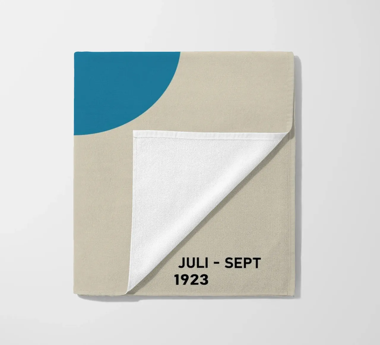 Bauhaus Poster Eye - 1923 Graphic Art beach towel by Studio Vibe