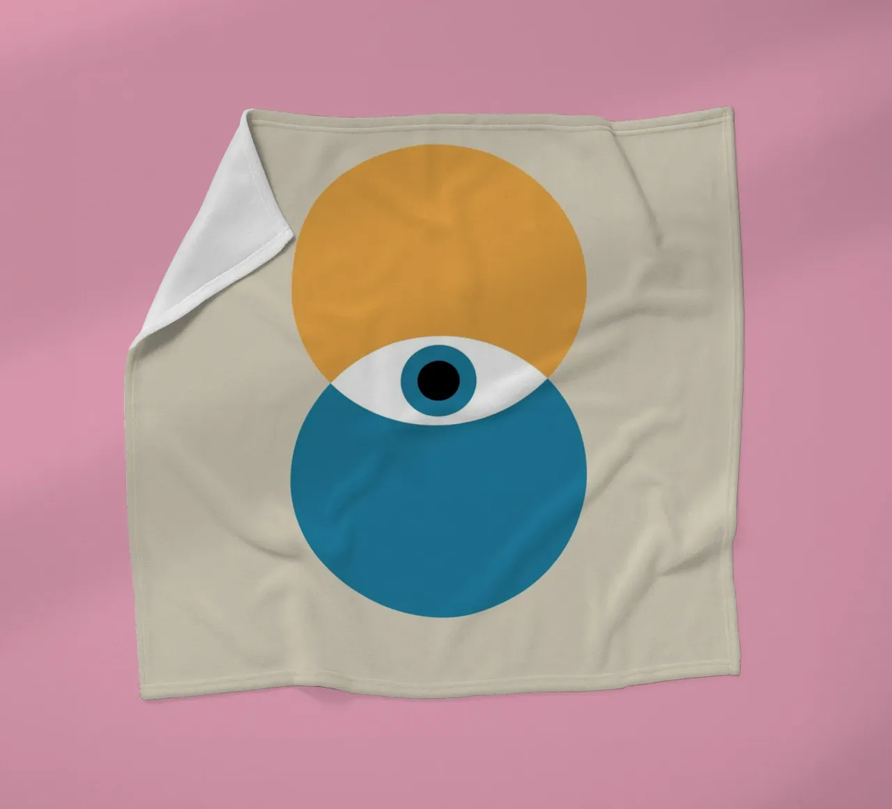 Bauhaus Poster Eye - 1923 Graphic Art fleece blanket by Studio Vibe