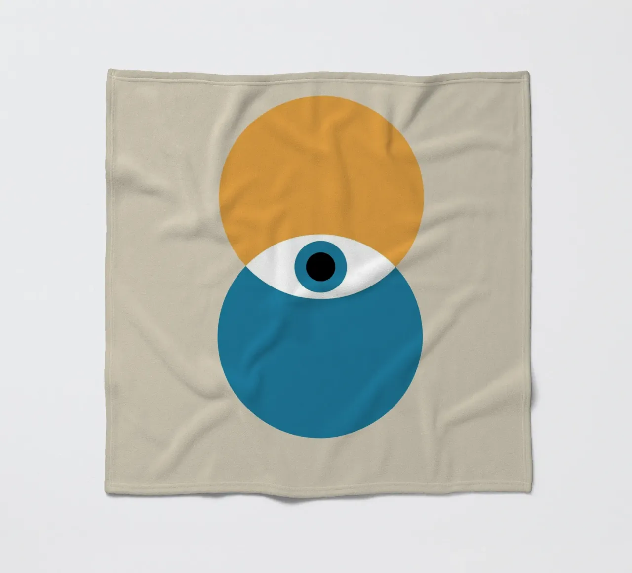 Bauhaus Poster Eye - 1923 Graphic Art fleece blanket by Studio Vibe