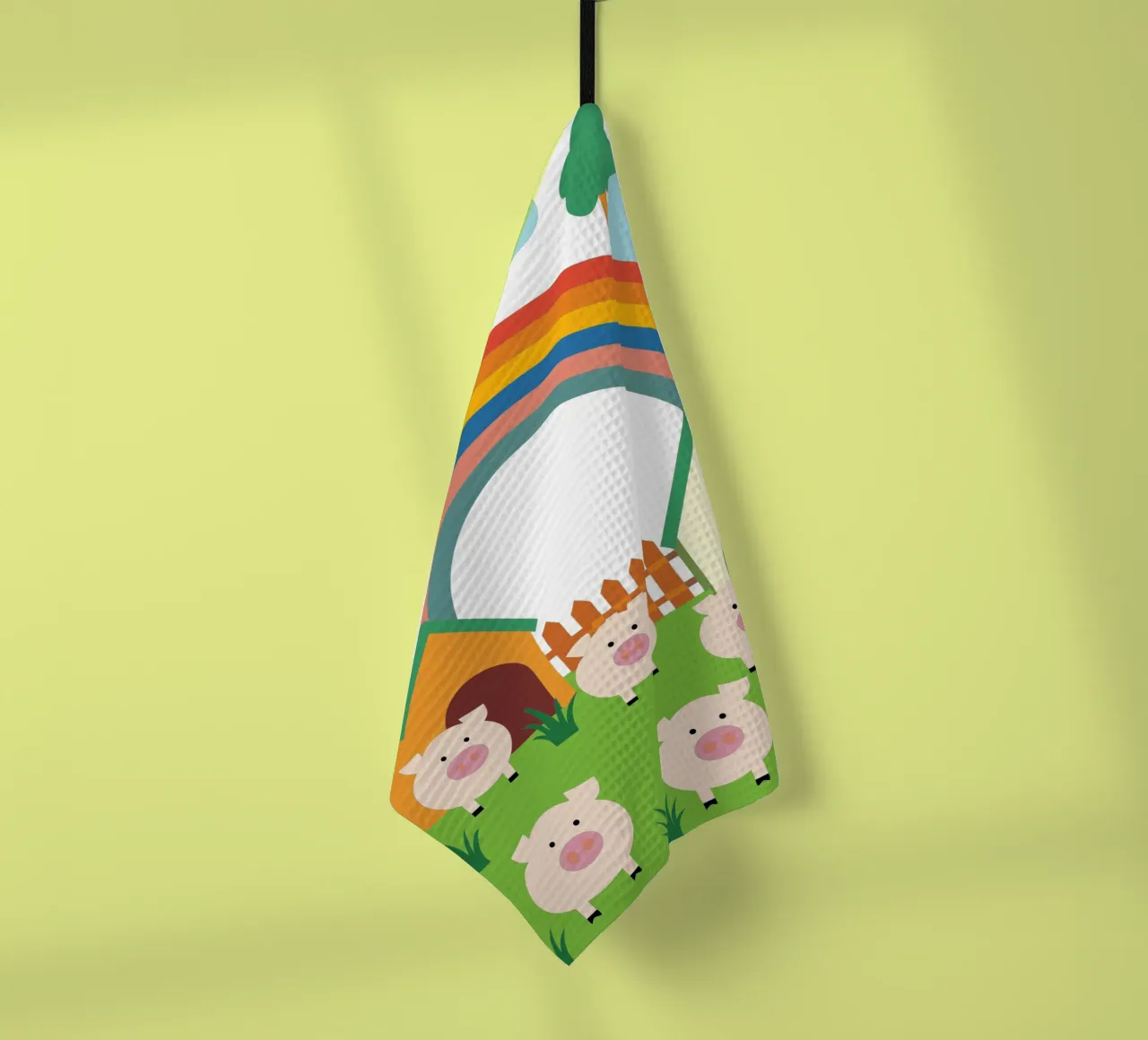 Allevamento di suini canovaccio da cucina da CUTE ANIMALS