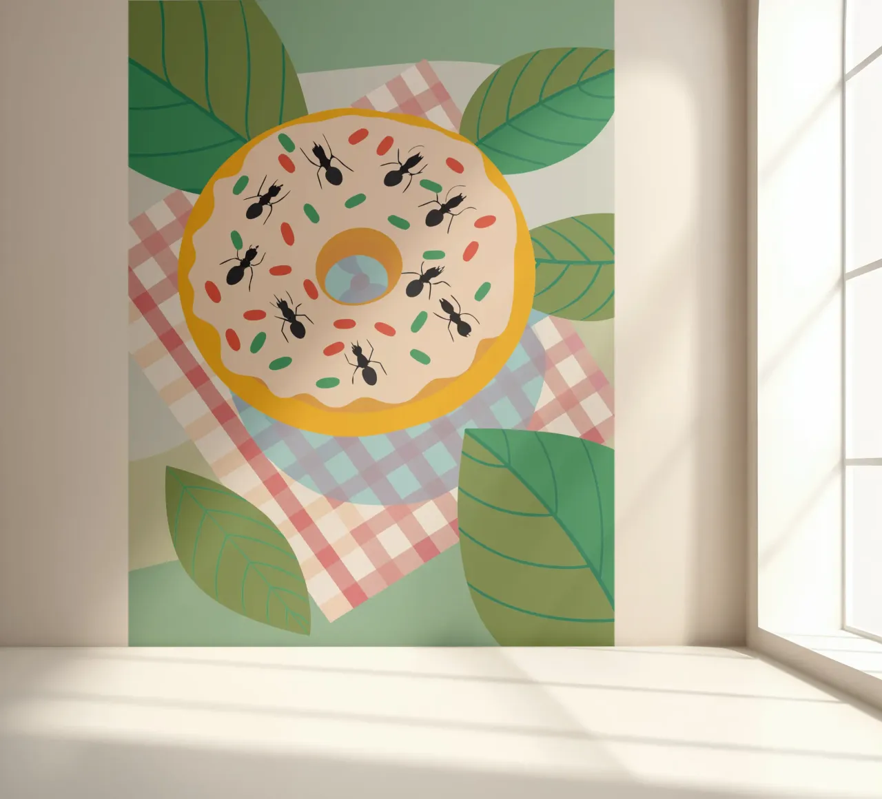 Ameise auf dem Donut Fototapete von CUTE ANIMALS