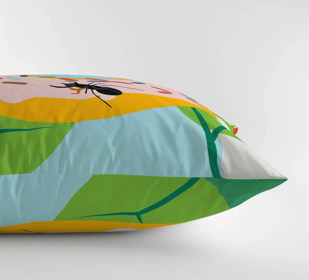 Ant on the Donut decorative cushion by CUTE ANIMALS