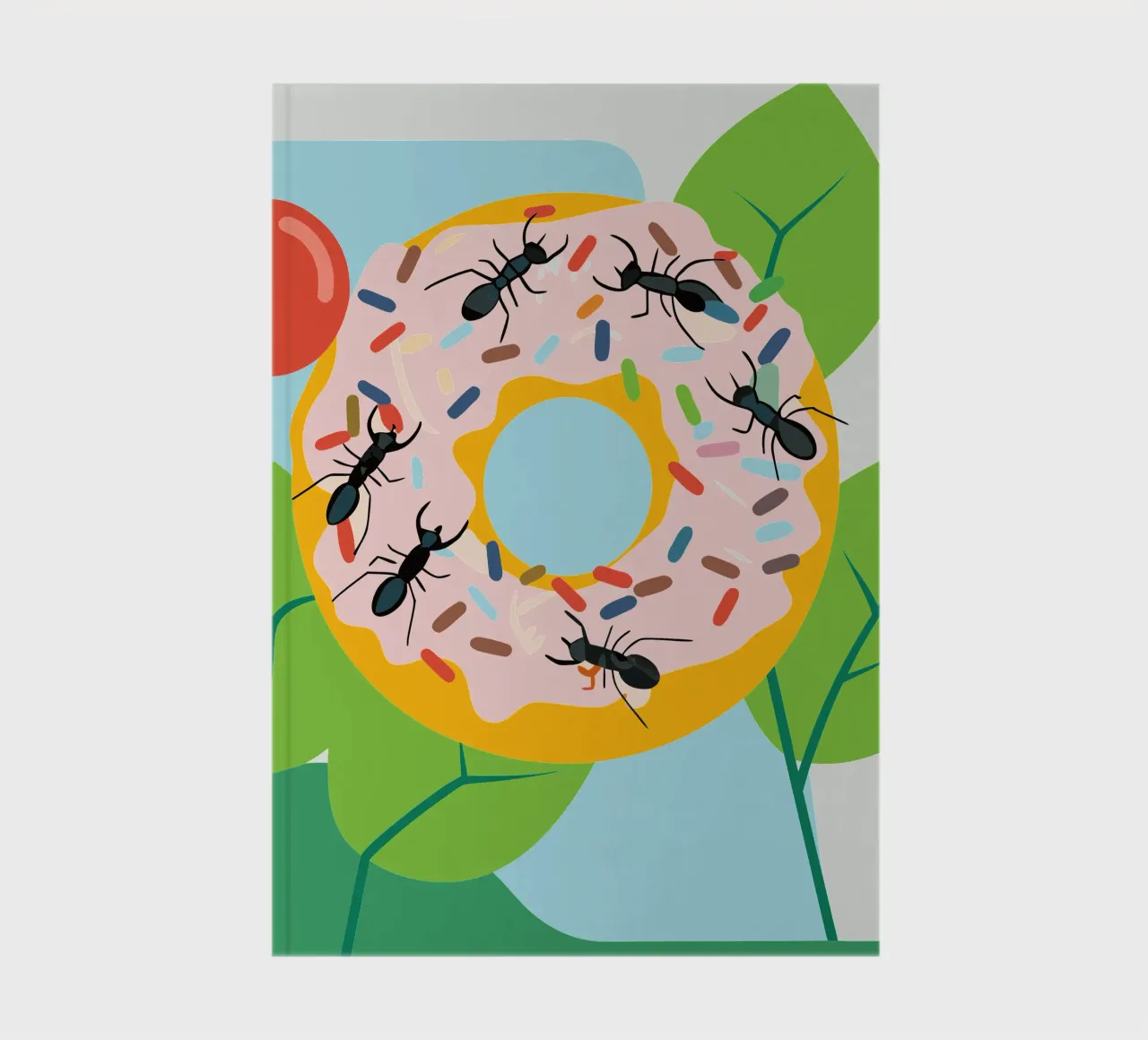 Ant on the Donut notebook by CUTE ANIMALS