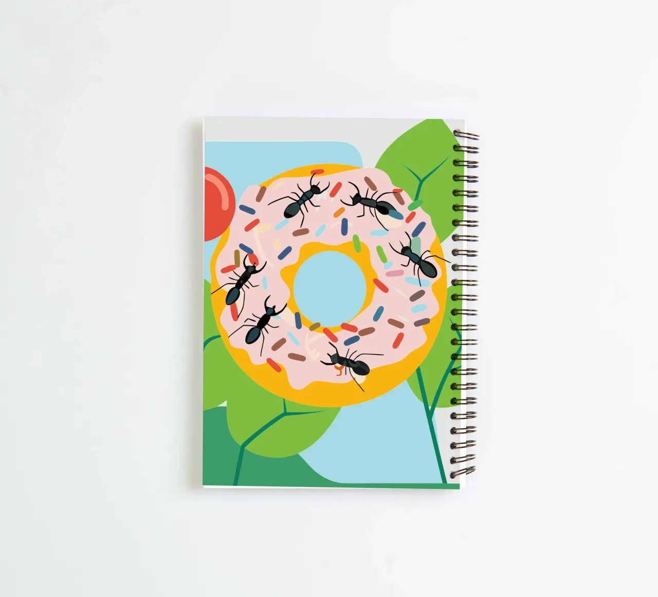 Ameise auf dem Donut Ringbuch von CUTE ANIMALS