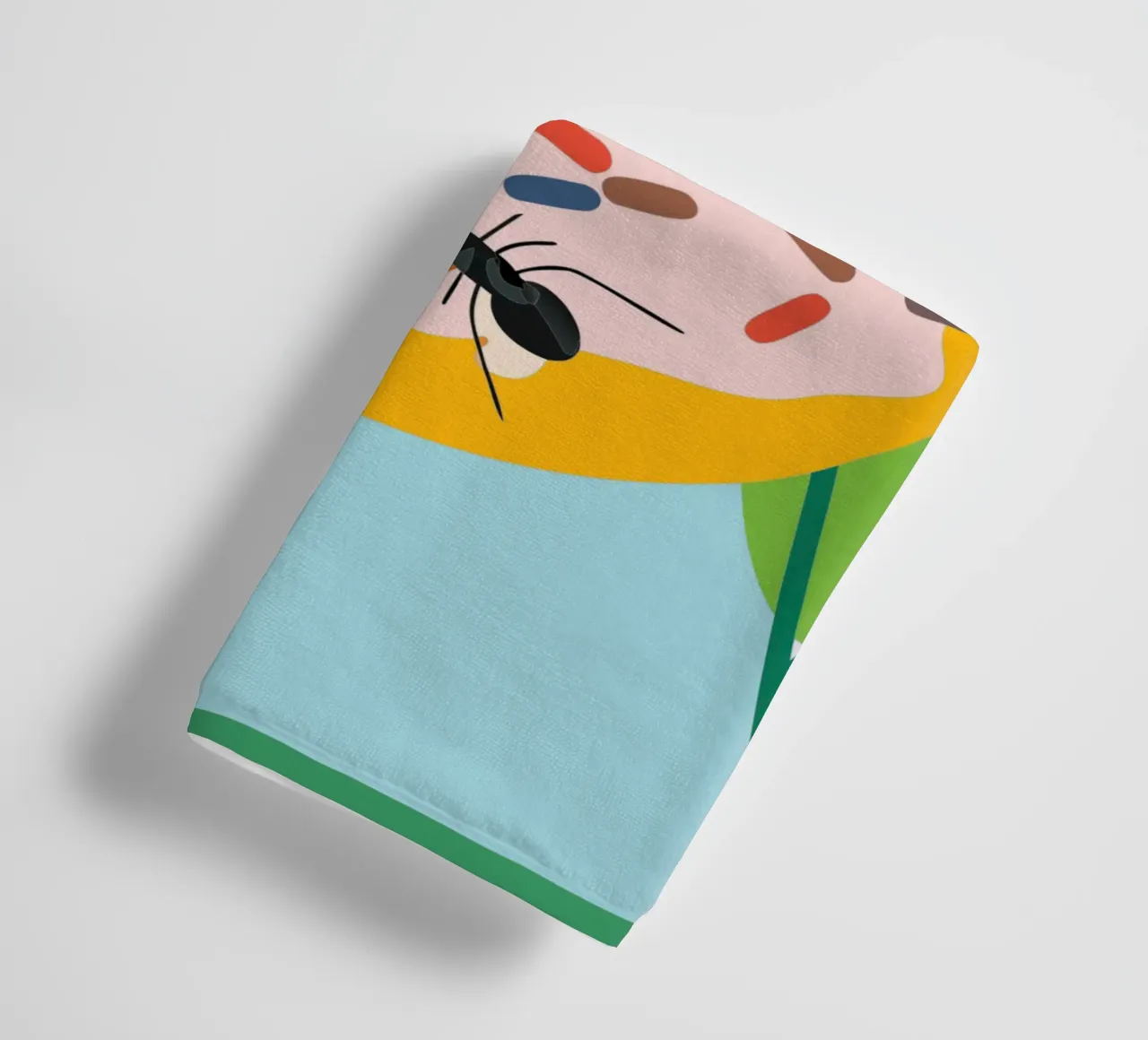Ant on the Donut towel by CUTE ANIMALS