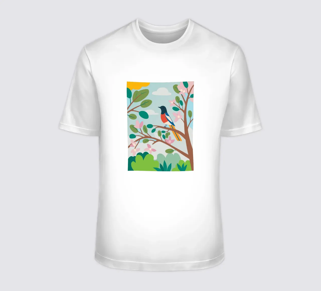Uccello sul ramo t-shirt da CUTE ANIMALS