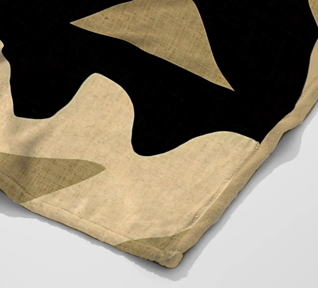 figura astratta seatedpose linee curve disegno a linee coperta in pile da DavisStudio