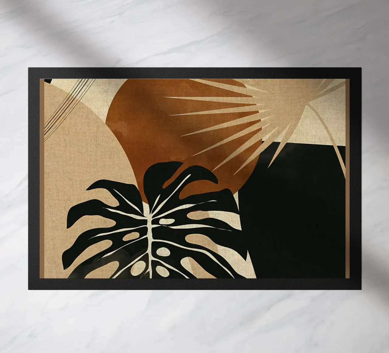 monstera a foglie tropicali zerbino da DavisStudio