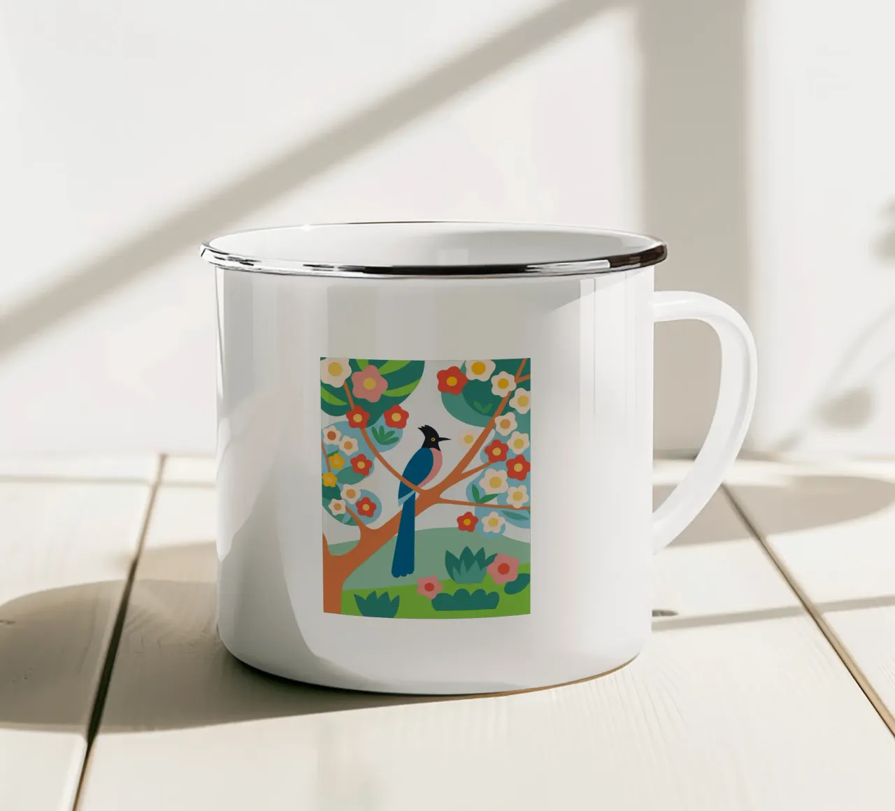 Pappagallo tazza in smalto da CUTE ANIMALS