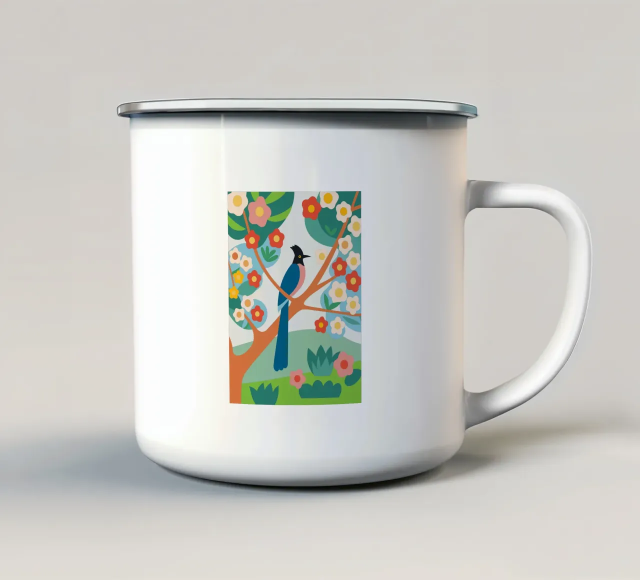 Pappagallo tazza in smalto da CUTE ANIMALS