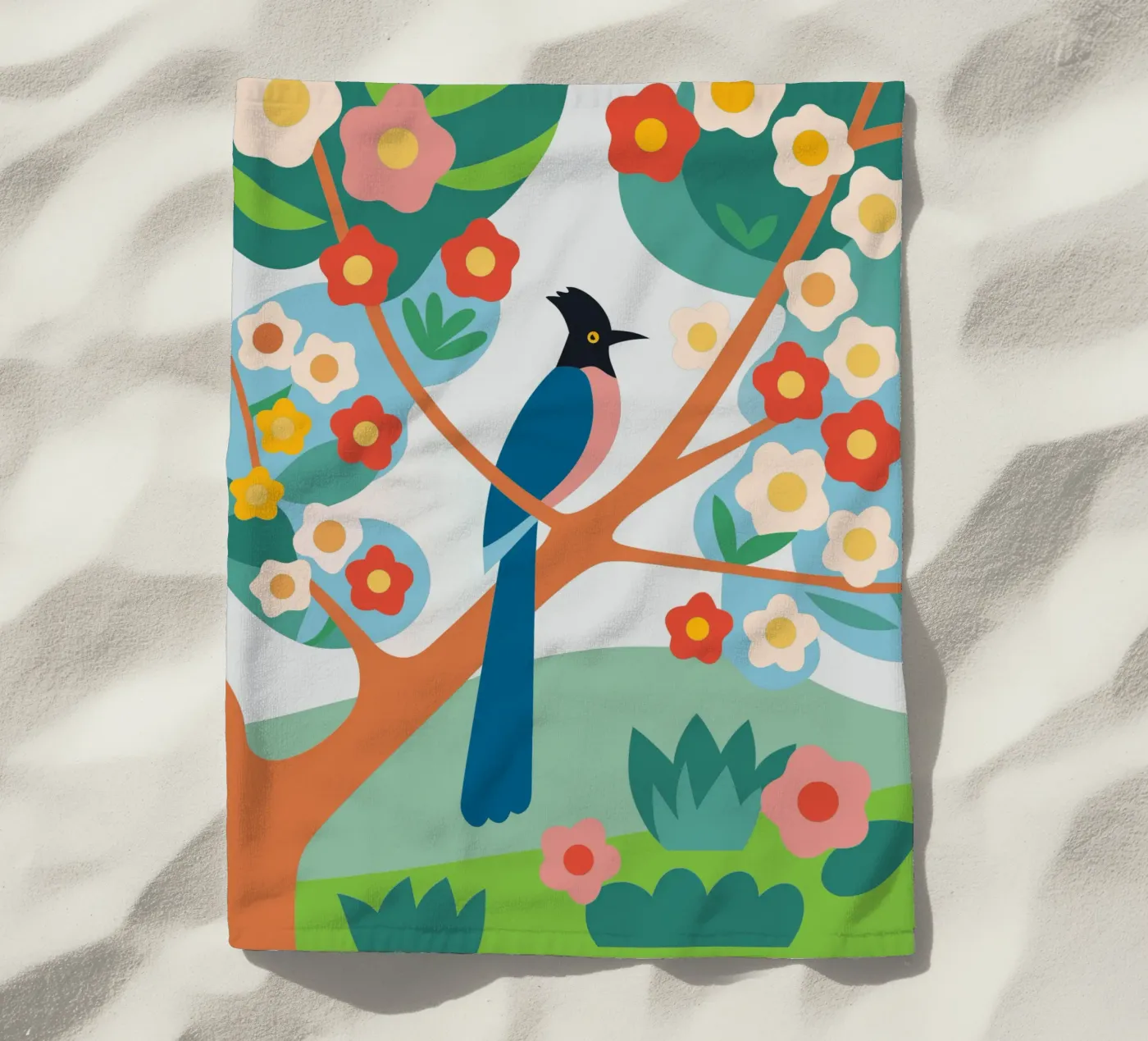 Pappagallo telo mare da CUTE ANIMALS