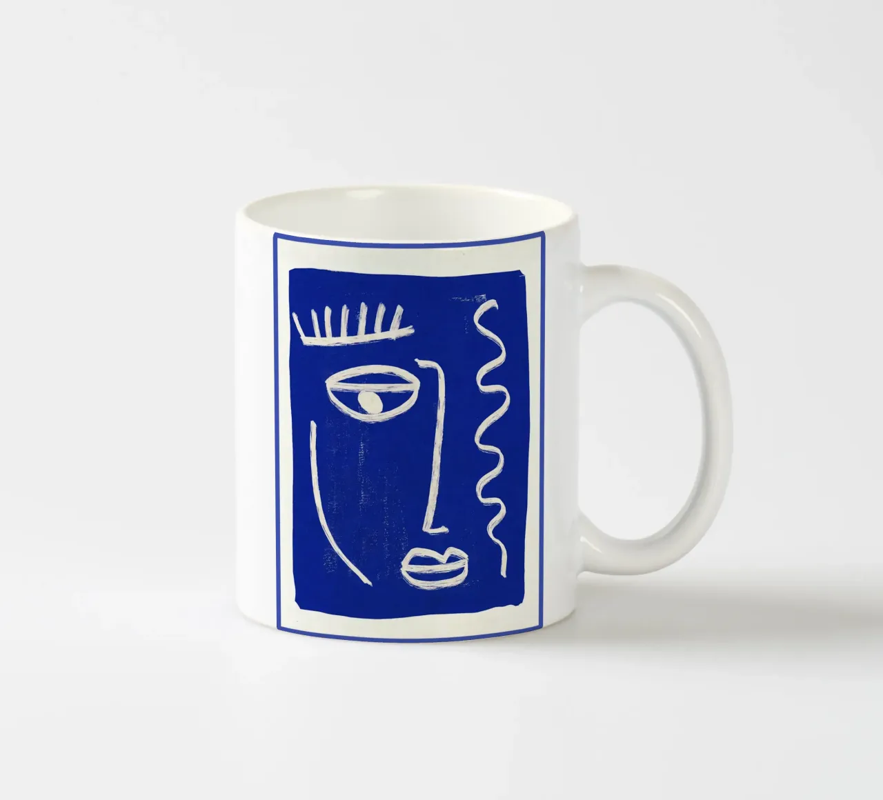 viso occhio bocca tazza in ceramica da DavisStudio