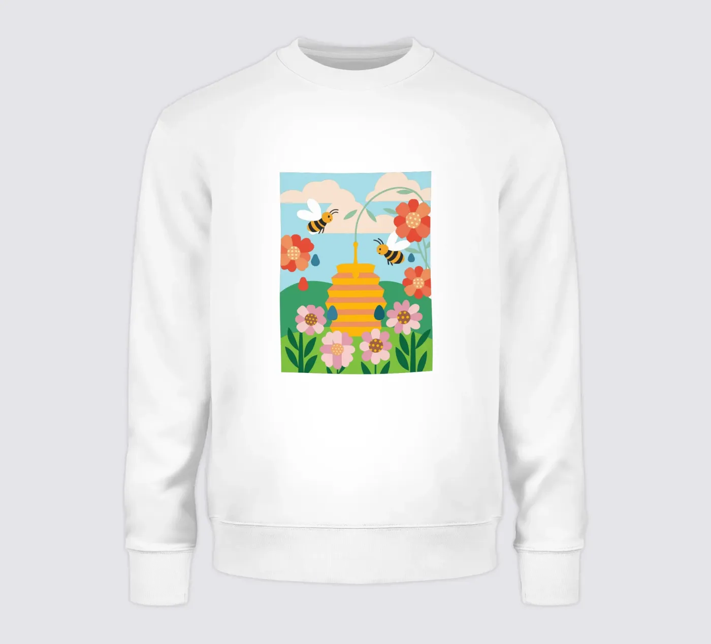 Bees and Honey Sweatshirt von CUTE ANIMALS