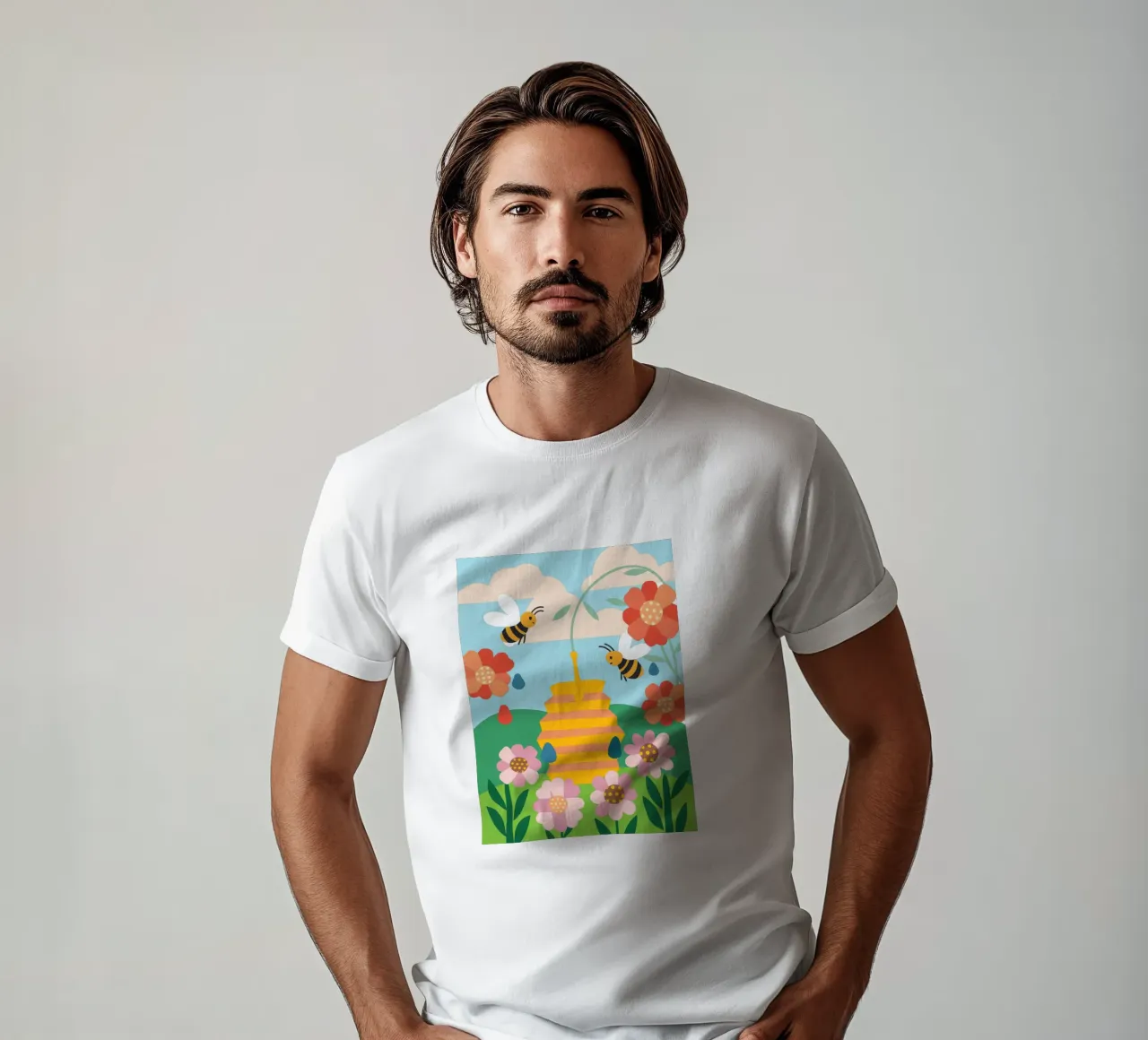 Api e miele t-shirt da CUTE ANIMALS