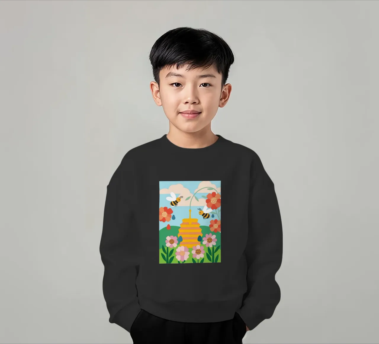 Api e miele felpa bambino da CUTE ANIMALS