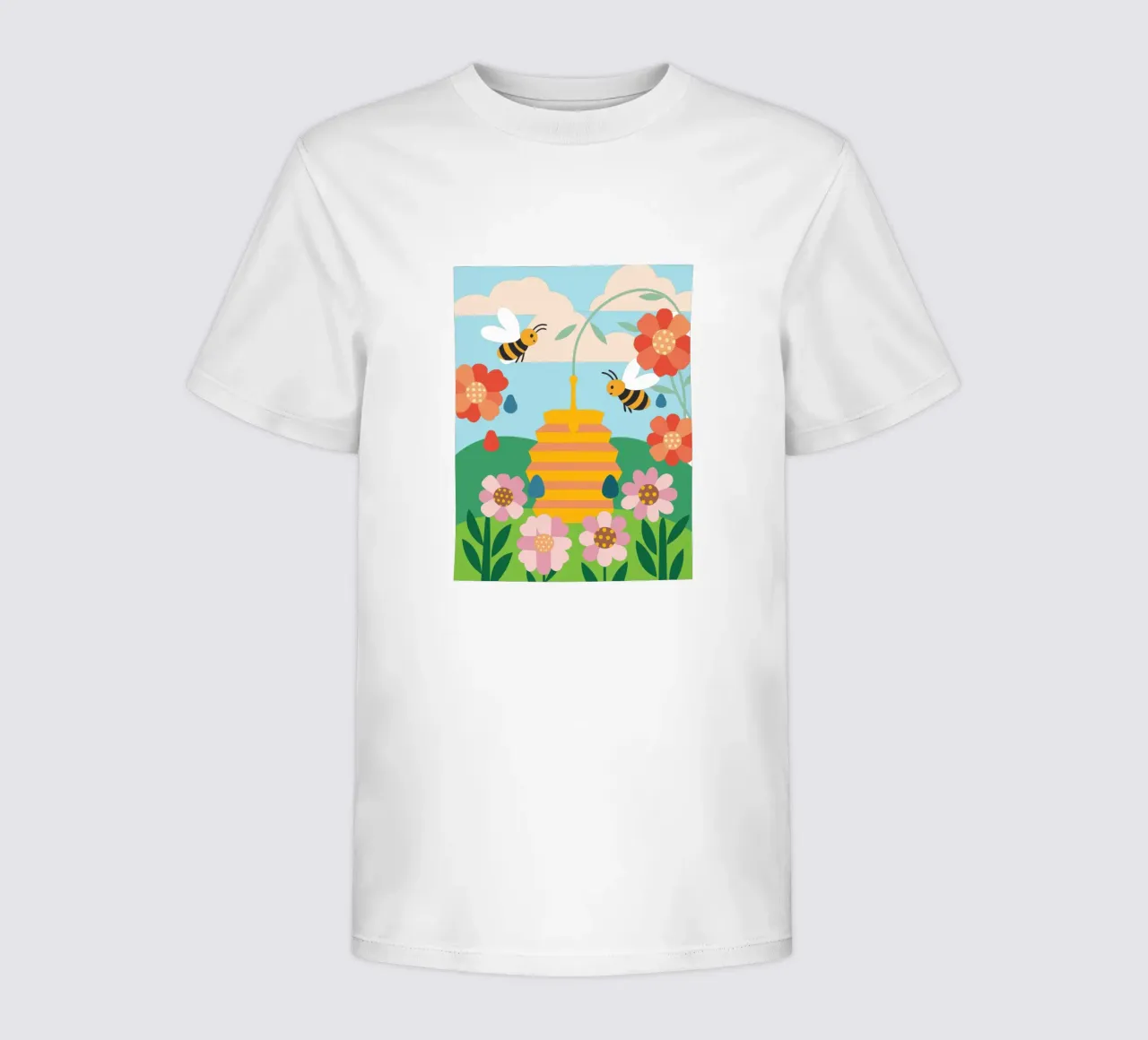 Api e miele t-shirt bambini da CUTE ANIMALS