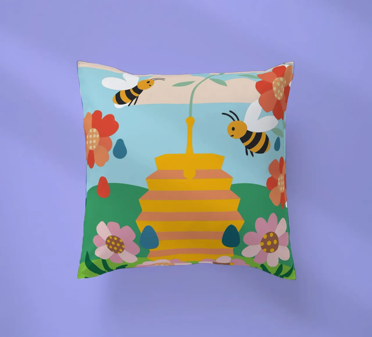 Api e miele cuscino da CUTE ANIMALS