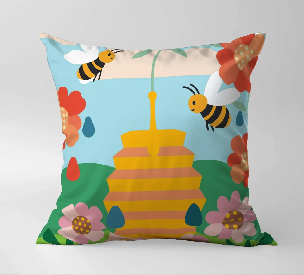 Api e miele cuscino da CUTE ANIMALS