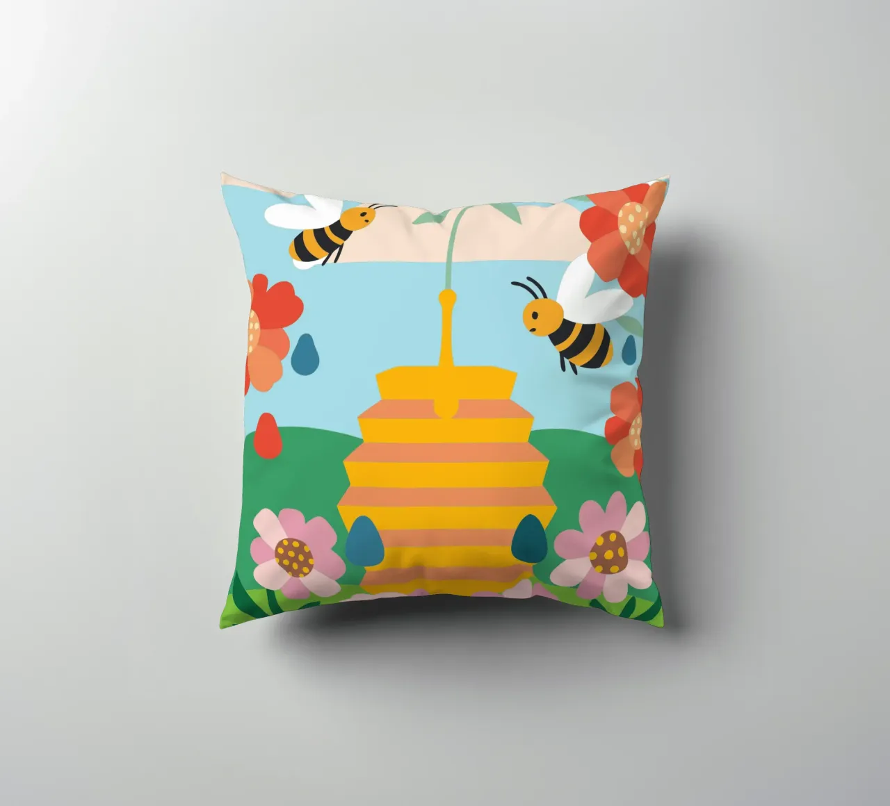 Api e miele cuscino da CUTE ANIMALS