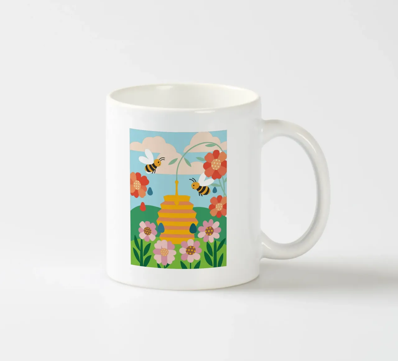 Api e miele tazza in ceramica da CUTE ANIMALS