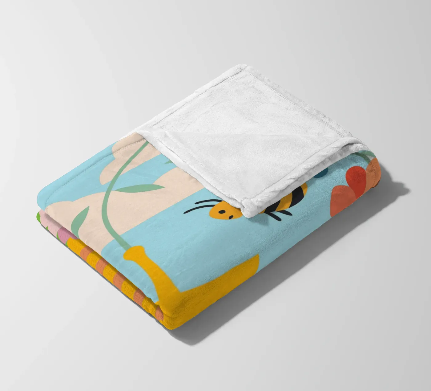 Bees and Honey plaid polaire de CUTE ANIMALS