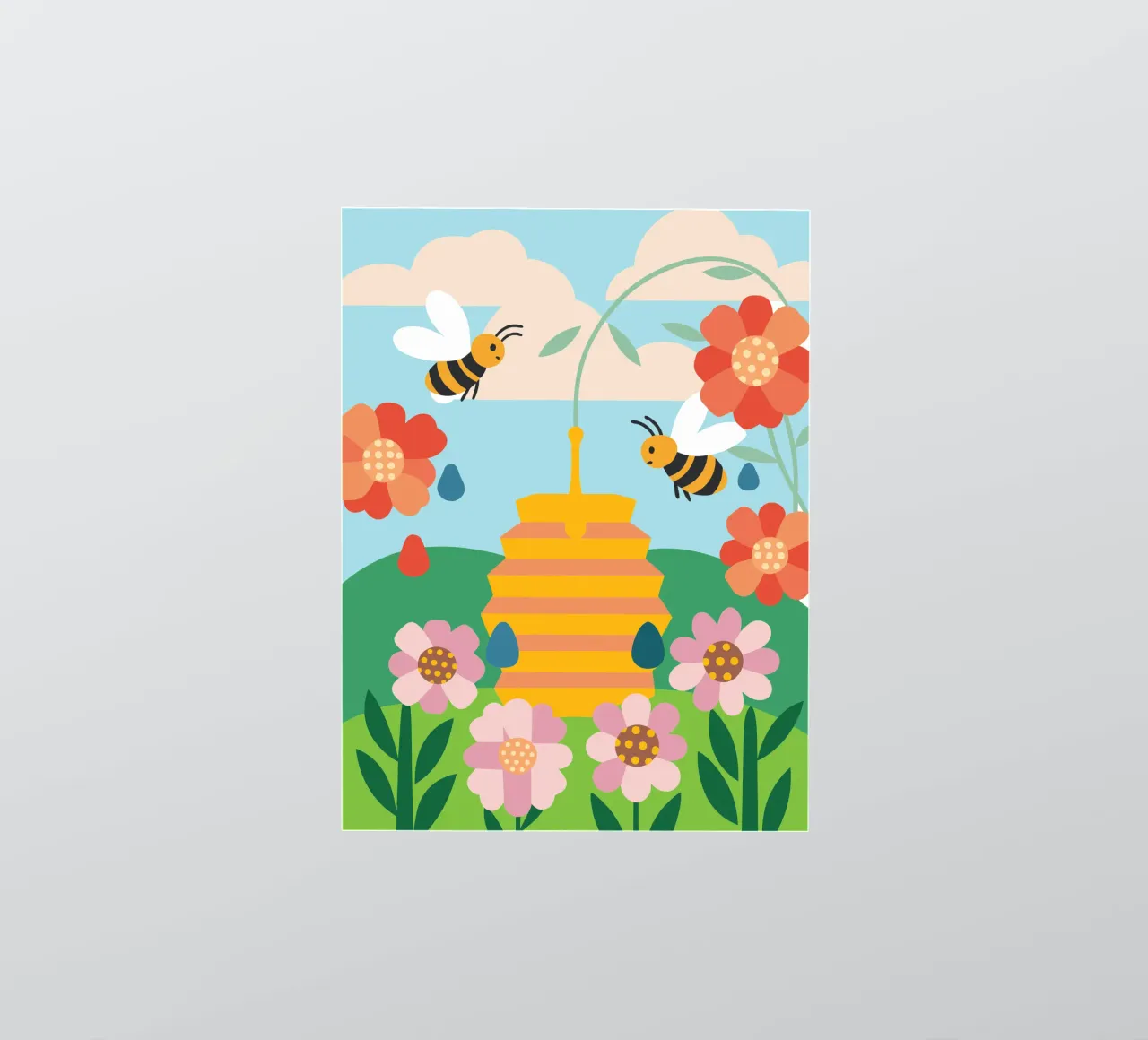 Bees and Honey sticker by CUTE ANIMALS