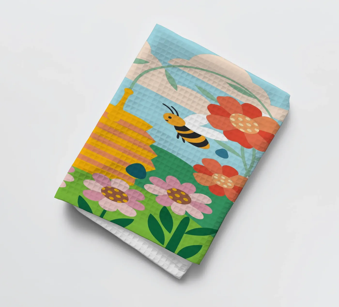 Api e miele canovaccio da cucina da CUTE ANIMALS