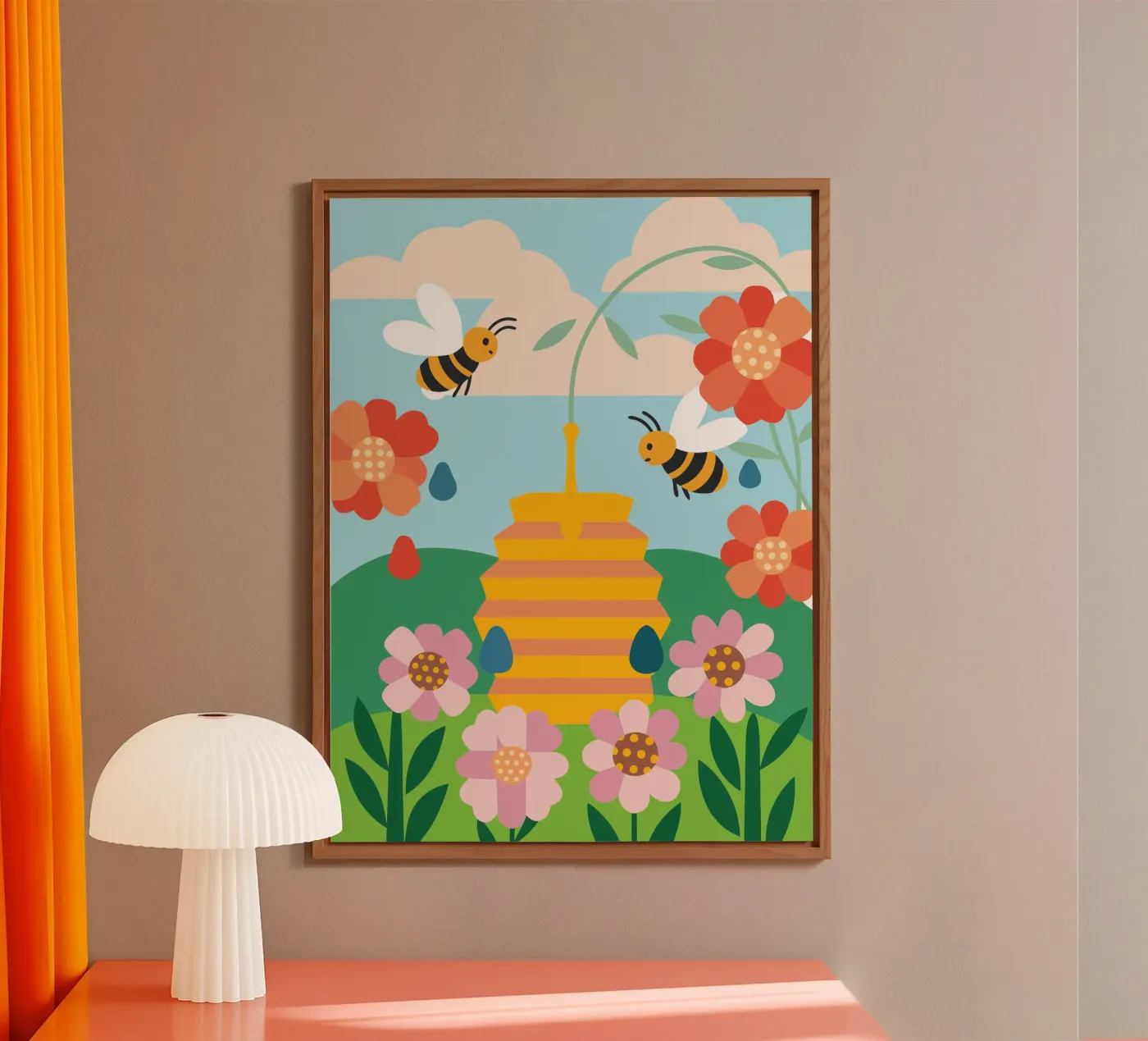 Api e miele alluminio dibond da CUTE ANIMALS