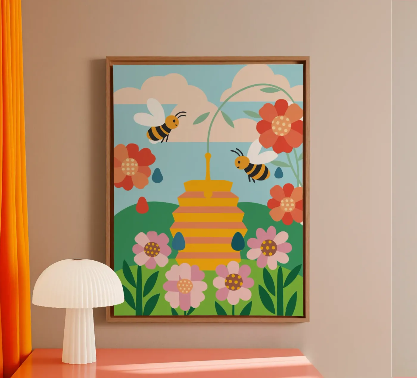 Api e miele tela da CUTE ANIMALS