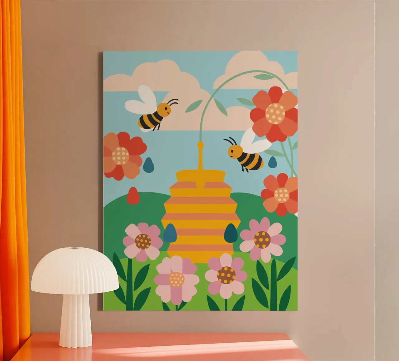 Api e miele tela da CUTE ANIMALS