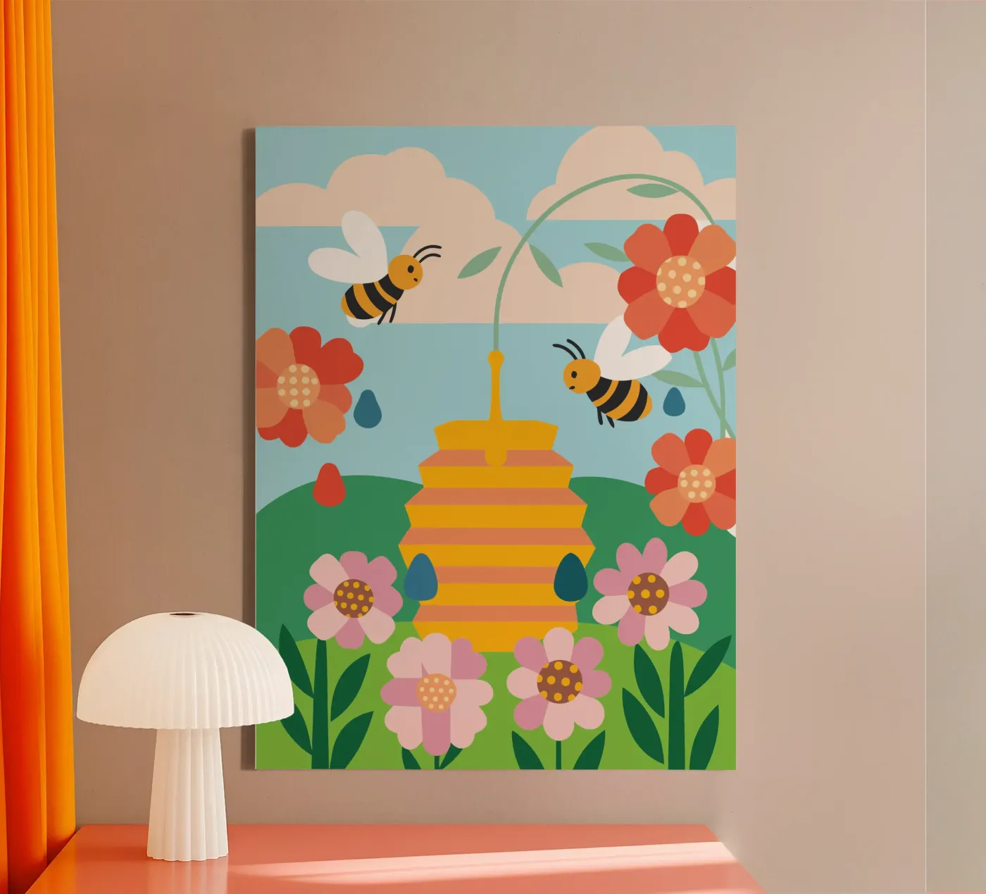 Api e miele tela da CUTE ANIMALS