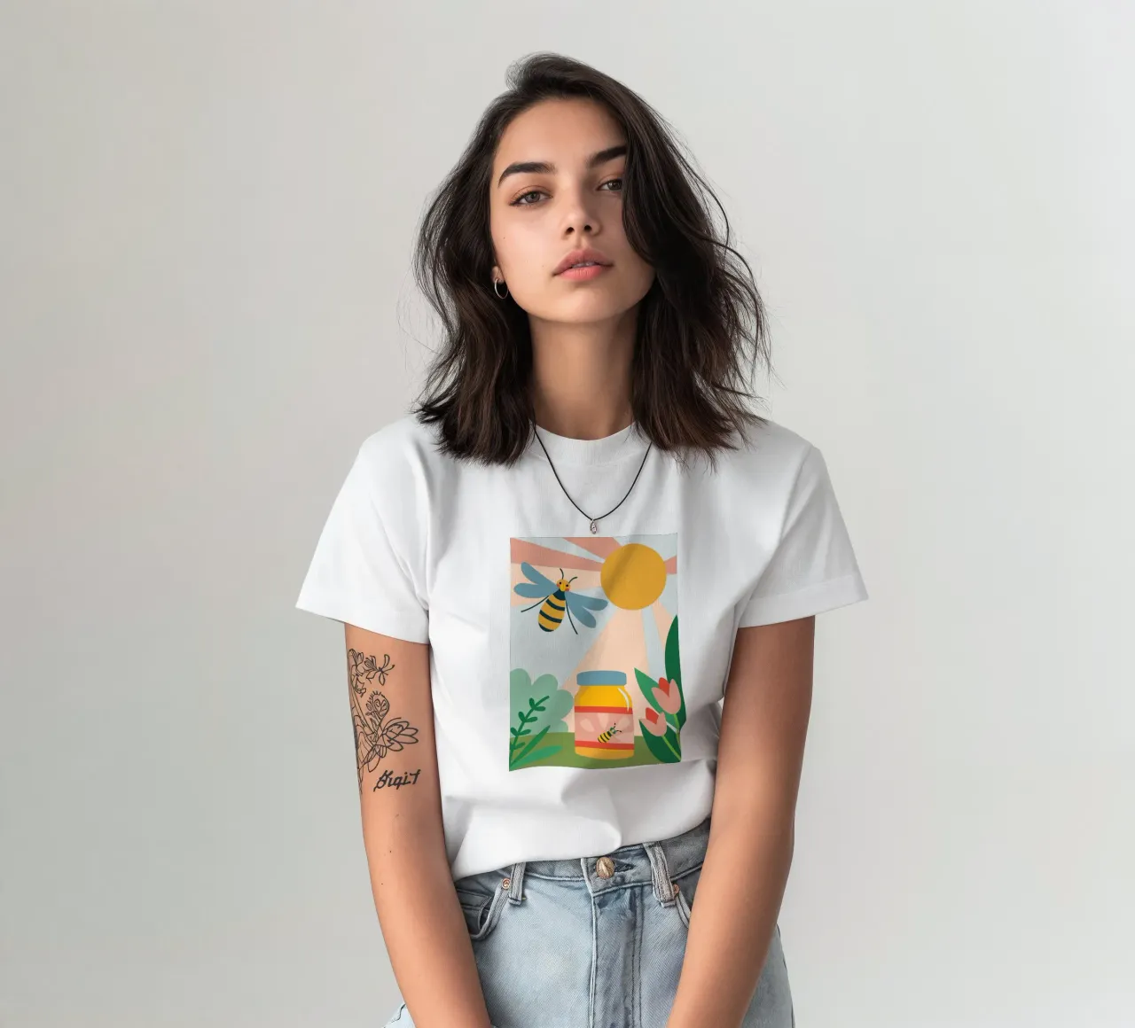 Api e miele t-shirt da CUTE ANIMALS