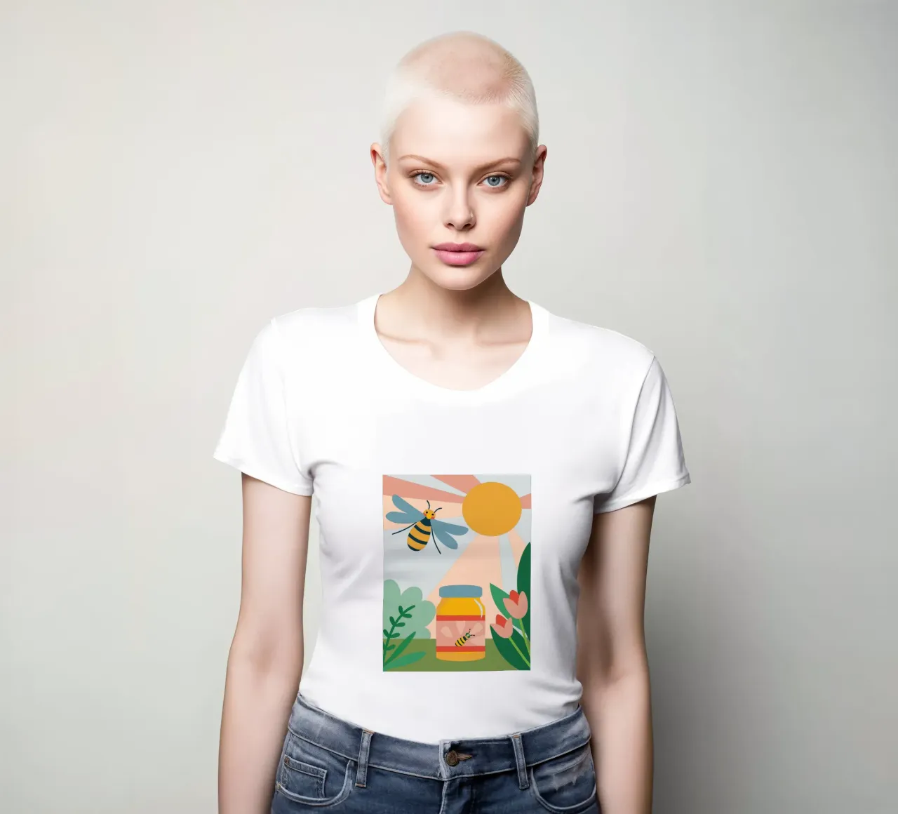 Api e miele t-shirt da donna da CUTE ANIMALS