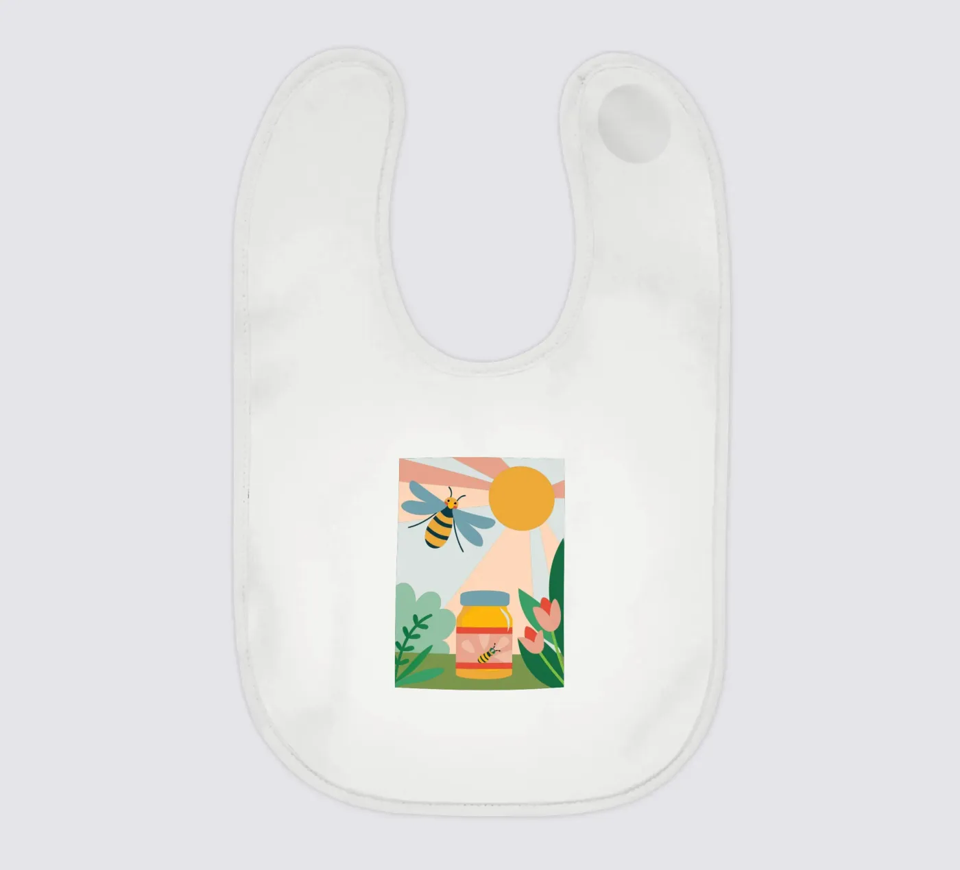 Bijen en honing baby slabbetje van CUTE ANIMALS