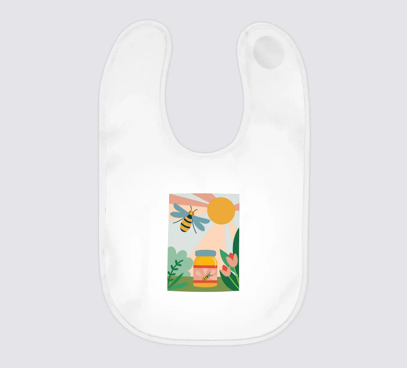 Bijen en honing baby slabbetje van CUTE ANIMALS