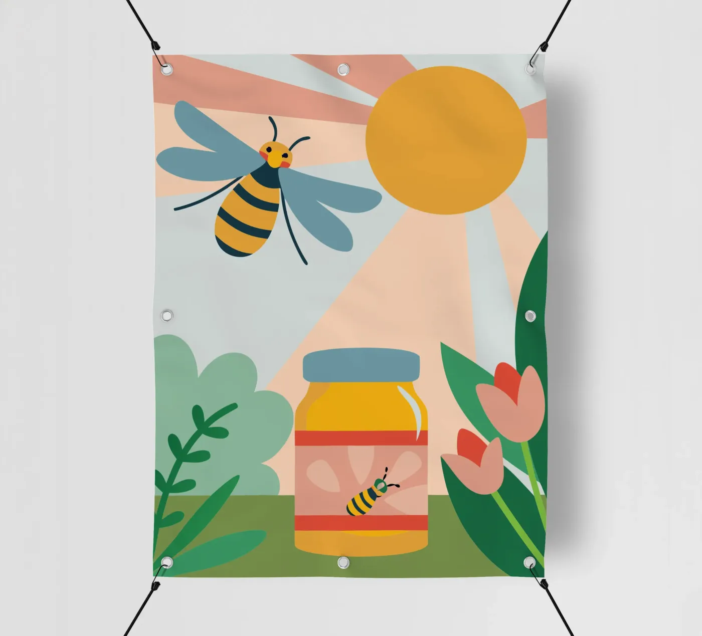 Bees and Honey telo in pvc da CUTE ANIMALS