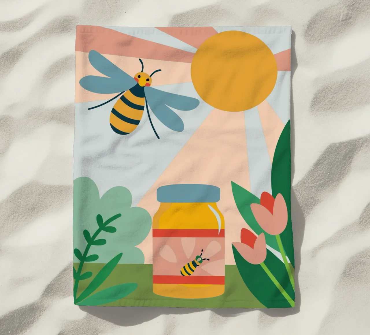 Api e miele telo mare da CUTE ANIMALS