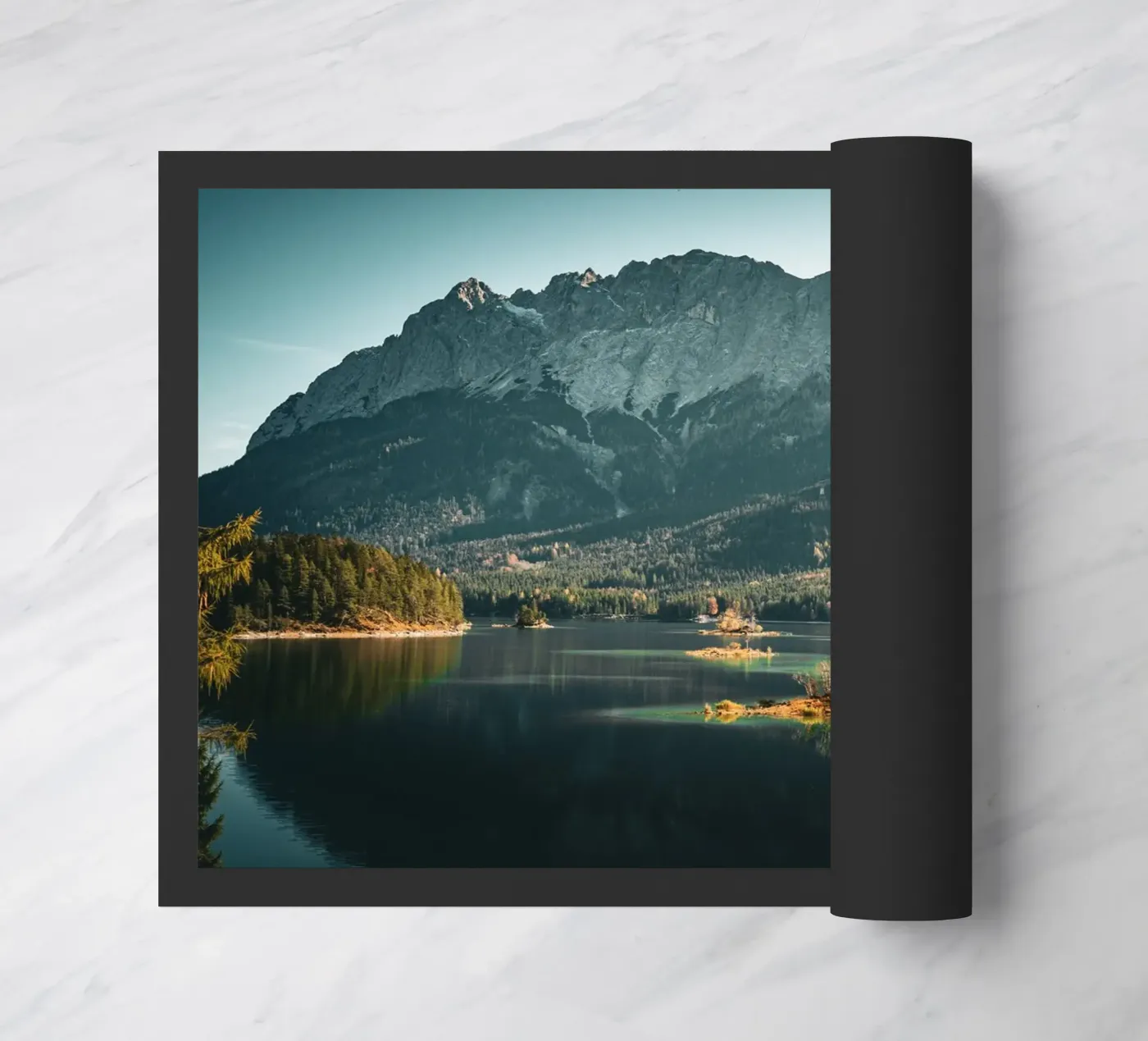 Eibsee doormat by Flo Klein Gallery