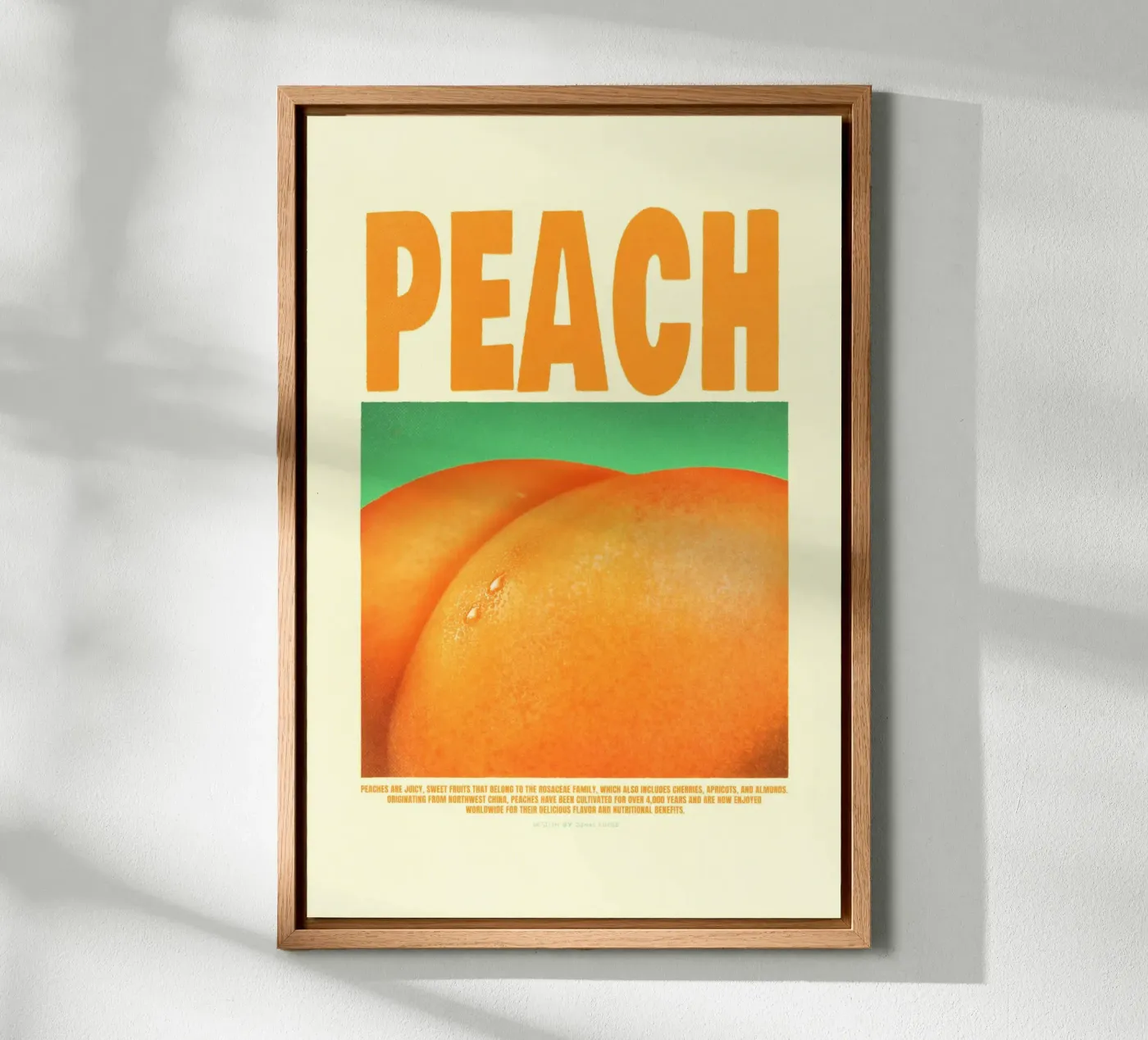 Perzik forex-plaat van Jonas Loose