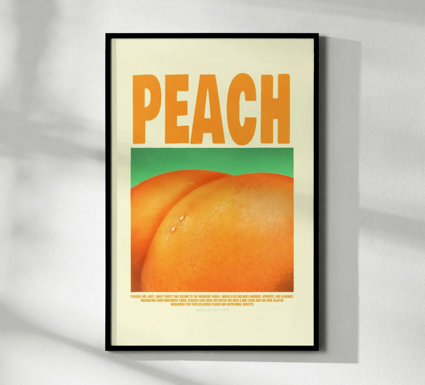 Peach poster by Jonas Loose