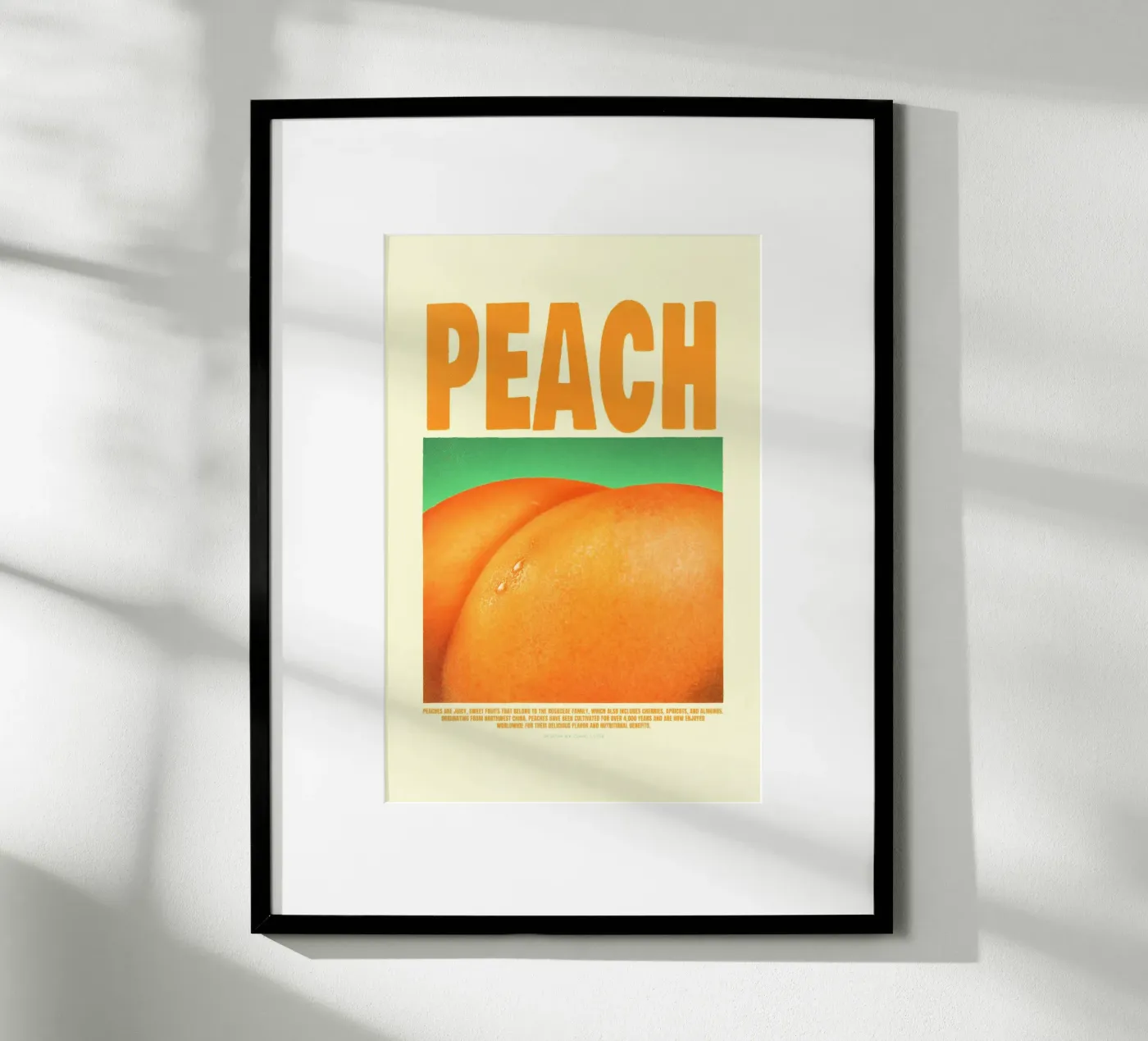 Peach poster by Jonas Loose