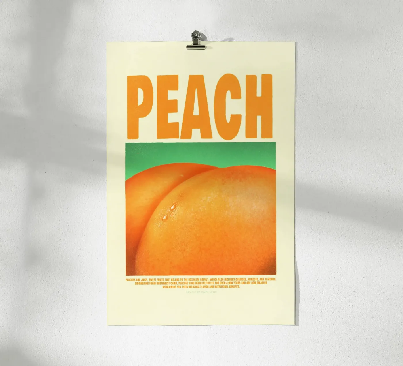 Peach poster by Jonas Loose